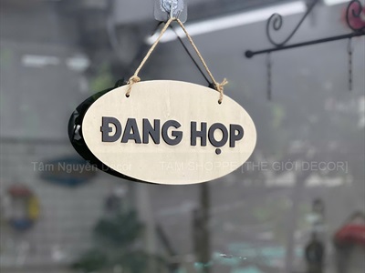 Bảng treo cửa nhiều kiểu đơn giản [Cute - Theo yêu cầu] KT khoảng 30x20cm YC-BANGHIEU-20